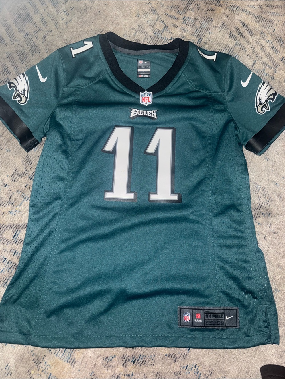 Nike Eagles #11 Jersey in Dark Green and Black